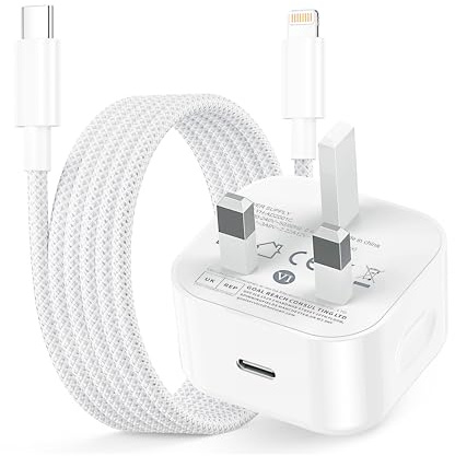 iPhone Charger Fast Charge, 20W USB C Plug with 2M USB C to Lightning Cable for IPhone 14 13 12 11 Pro Max/Mini/XS/SE/8,IPhone Fast Charger Usb C Phone Charger iPhone Charger Plug USBC Power Adapter