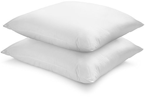 sleepling 2er Set Kopfkissen 60x60 cm, Allergiker Kissen aus Bio Baumwolle, Bettkissen mit Cyclafill Füllung aus recycelten Plastikflaschen, Schlafkissen 60 x 60 cm, Made in EU, Ökotex, weich, Pillow