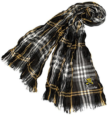 Littlearth NCAA Wichita State Shockers Plaid Crinkle Scarf