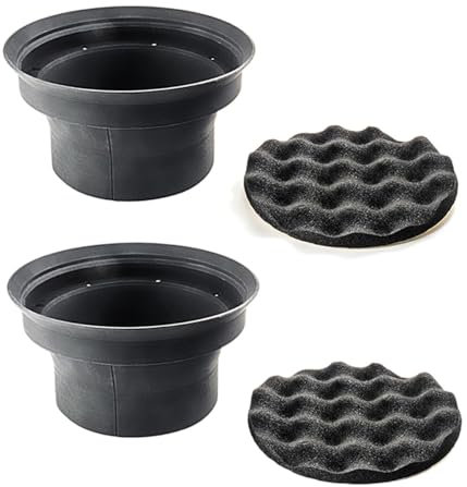 Maxxcount [1 Paar = 2 Stück] Schallwand-Dichtung für 165 mm Lautsprecher | inklusive Schallabsorber (Paar)