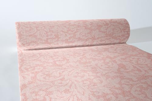 Sovie HORECA Linclass® Airlaid Tischläufer, vielseitig verwendbar und kombinierbar, Elegante Ornamentik - ideal für Hochzeiten Jubiläen Geburtstage, 40cm x 24m, 1 Stück - MIKA in Aprikot