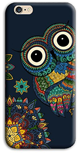 Mixroom - Cover Custodia Case in TPU Silicone Morbida per Apple iPhone 8 M727 Gufo Fantasia Etnica