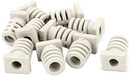 Aexit 10 Stk Gummi Zugentlastung Netzkabel Boot Beschützer Kabel Hülse Schlauch 19 mm Länge