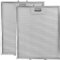 SPARES2GO Metal Mesh Filter for Baumatic Cooker Hood/Extractor Fan Vent (318 x 258 mm, Pack of 2)