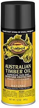 Cabot Australian Timber Oil Wood Stain and Protector, Natural, 12 oz Aerosol Can