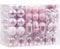 Sea Team 155-Pack Assorted Shatterproof Christmas Ball Ornaments Set Decorative Baubles Pendants with Reusable Hand-held Gift Package for Xmas Tree（Pink