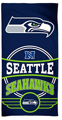 Wincraft NFL Badetuch Seattle Seahawks Logo Beach Towel Handtuch Strandtuch 150x75cm