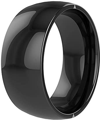 OYZY Smart NFC-Ring für Android-Windows-Telefone, multifunktionale keramische wasserdichte App aktivierte intelligente Ring für Männer Frauen (Size : Size12)