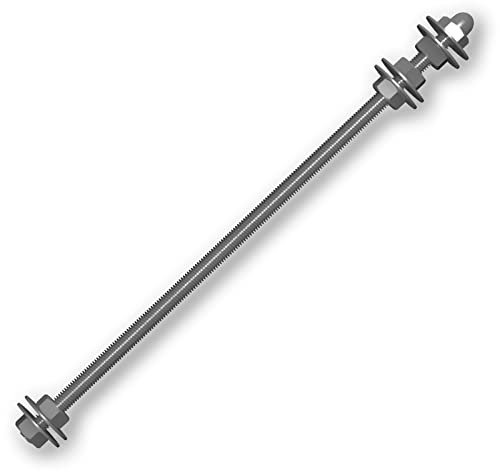 Teelichtofen Selbstbauset, Teelichtheizung selber Bauen, Stange M8 25cm, passende Scheiben & Muttern, ohne Töpfe