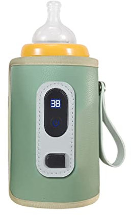 LICHENGTAI USB Babyflaschenwärmer Tasche, Flaschenwärmer Baby Unterwegs, Tragbarer Elektrische Warmhaltetasche Isoliertasche Milchflaschenwärmer Für Babyflaschen Kühler Für Outdoor Reisen Unterwegs