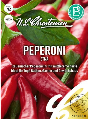 Chrestensen Peperoni Etna Samen | italienischer Peperoncino mit nach oben wachsenden Früchten