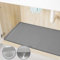 Almohadilla Debajo del Fregadero, Almohadilla Debajo del Fregadero de Silicona Flexible 87cmx56cm, para Bandeja de Goteo Impermeable de Cocina, Protector del Fregadero, derrames y Goteo (Gris)