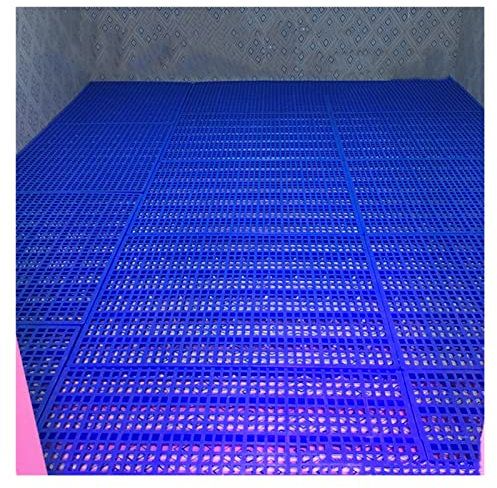 Rack De Rangement De Palette En Plastique, Étagère De Rangement Bleue Peut Être Épissée, Tapis De Maille En Plastique Combiné Pour Entrepôt, Salle De Stockage, Garage ( Color : Blue , Size : 100x60x5c