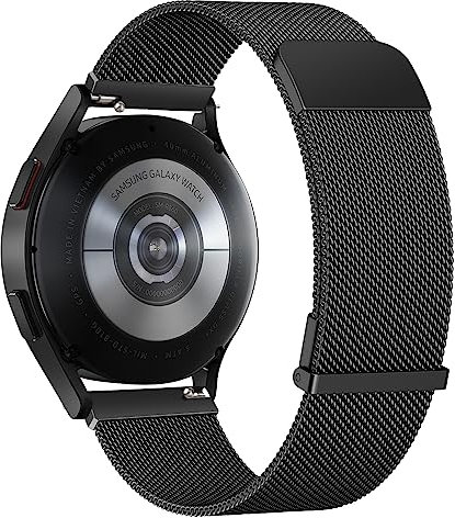 Cinturino Acciaio per Samsung Galaxy Watch 7 FE 6 5 4 44mm 40mm, 20mm Metallo Magnete Cinturini Loop per Samsung Galaxy Watch 5 Pro 45mm Donne e Uomini,Super Magnetico