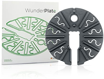 Wundermix - WunderPlate® (ohne Träger) • Messerabdeckung-Wechselscheibe für WunderPeeler • Für Thermomix TM6, TM5 & TM31 & Monsieur Cuisine • Schonendes (Vakuum-) Garen • Sous-vide kochen im Mixtopf