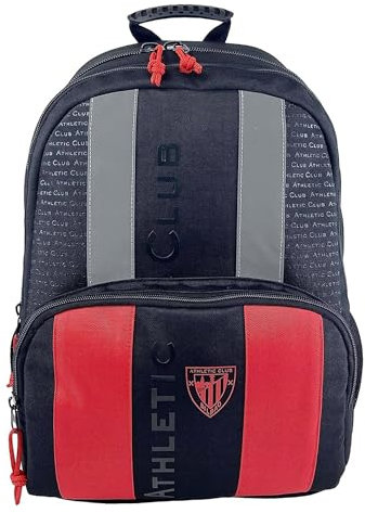 Athletic Club- Mochila, Adaptable a carro, Material Escolar, Fútbol, Reflective Collection, Producto Oficial (CyP Brands)