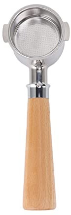 Soporte de Filtro de café sin Fondo de 51 Mm, Agarre Cómodo de Acero Inoxidable 304 de Grado Alimenticio 2 Orejas Soporte de Filtro sin Fondo de 51 Mm para EC0310 (#2)