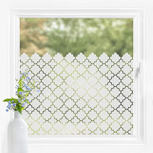 Bilderwelten Fensterfolie Sichtschutz Muster Mosaik 60 x 200 cm Milchglasfolie Sichtschutzfolie Fenster Folie Blickdicht Anti-UV Statisch Haftend Querformat