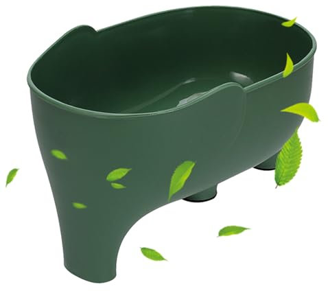 Shurzzesj Elephant Food Strainer - Kitchen Sink Drain Basket - Multifunctional Cute Elephant Drain Basket for Food, Fruits, Vegetables, Pasta Fits Most Kitchen Sinks