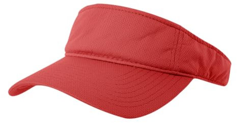 DECKY Unisex-Erwachsene Mesh Visier, Rot/Ausflug, einfarbig (Getaway Solids), Einheitsgre