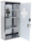 JOIEYOU Medizinschrank, Apothekerschrank aus Edelstahl, Medikamentenschrank mit 4 Fächer, Arzneischrank hängend Medikamenten Aufbewahrung - 30x12x57.5 cm