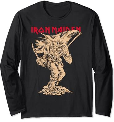Iron Maiden - Piece of Mind Graphic Novel Trooper Black Long Sleeve T-Shirt