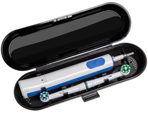 Nincha Reiseetui für elektrische Zahnbürste für orale B & Philips Sonicare, Schwarz, Klein, Praktisch