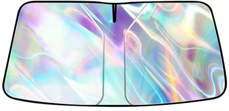 MEIYULO Parasol Parabrisas Delantero para Coche, para FIAT 500/500C/500E/Abarth 500 2007-2022 2023 2024 Plegable, Puede Bloquear los Rayos UV