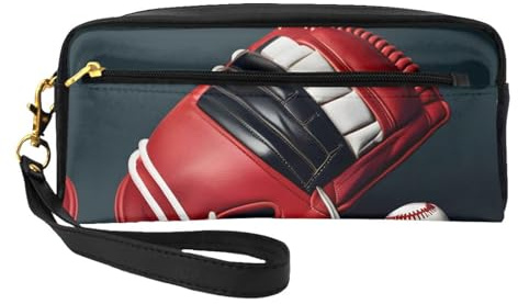 Trousse de maquillage de voyage pour femme avec gants de baseball et gants pour sac à main, trousse de toilette portable, organisateur d'accessoires, Noir , Taille unique, Trousse de maquillage