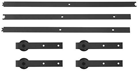 Akozon 10FT Doppeltür-Schiebetürschiene – Standard-Hardware aus Kohlenstoffstahl für Reibungslosen Betrieb – Ideal für Zuhause, Garage und Scheunen – Erhältlich Im US-Lager