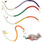 KxrTpx Cat Toys Interactive for Indoor Cats, 4-Piece Bite Rope Set with Bells, Cat Treat Toy for Playtime, Durable Cotton Rope (3 X 70 Cm/27.5 in + 1 X 60 Cm/23.6 In), Ideal for Indoor Cats Activity