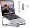 8-in-1 USB-C Laptop Stand, with Docking Station, with 4K HDMI, 2 USB 3.0, 2 USB-C PD 100W, for Home Offices, Corporate Desks, and Cafés (5 in 1)