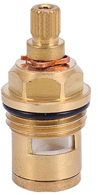 Cartouche céramique, robinet en laiton Cartouche à disque céramique G3/4 Remplacement de valve de robinet pour robinets de salle de bain et de cuisine (EE-Red-48MM)