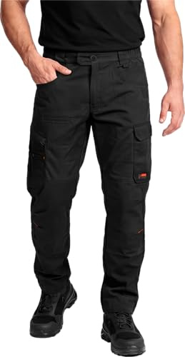 ACE Constructor Herren Hybrid-Arbeitshose lang - Outdoor-Cargohose mit Cordura und Stretch-Gummizug für Männer - 44 bis 66