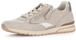 Gabor Damen Low-Top Sneaker, Frauen Sandalen,Kunst-Stoff,laessig,langlebig,leger,Pass-Form,Pflege-leicht,Plateau,Respira,Oak/Puder,41 EU / 7.5 UK