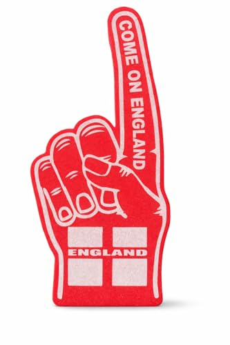 England Foam Finger Hand – Large UK Made St George Football Supporter Hand | Premium Polyurethane Foam Fan Accessory for Football Matches, Fan Zones, Pub Screenings & Sports Events