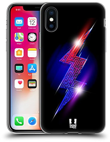 Head Case Designs Rayo De Zeus Dioses de Laberinto Carcasa de Gel de Silicona Compatible con Apple iPhone X/iPhone XS
