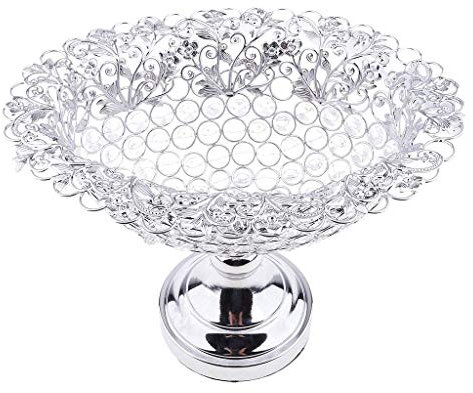 Tubayia Kristall Obst Schale Serviertablett Servierplatte Partyplatte für Hochzeiten/Hauptdekoration