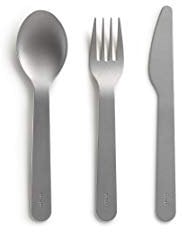 Lékué Juego De Cubiertos Para Llevar,Basics to go, acero inoxidable,color Plata