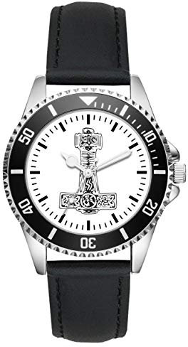 KIESENBERG Mjölnir Thors Hammer Wikinger Geschenk Artikel Idee Fan Uhr L-1232