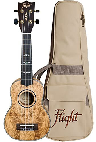 Flight: DUS410 Sopran-Ukulele – gesteppt (mit Tasche) – UKULELE