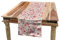 ABAKUHAUS Kirschblüte Tischläufer, Blühende Sakura, Esszimmer Küche Rechteckiger Dekorativer Tischläufer, 40 x 225 cm, Getrocknete Rose und Grau weiß