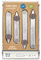 2-Paar Power Stays Magnetische Kragenstäbchen von Würkin Stiffs | 1 Paar jeder Größe | Enthält (2) 5.1cm Power Stays und (2) 6.3cm Power Stays mit Aufbewahrungskoffer | Bekannt aus „Shark Tank“