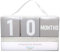 Little Pear Meilenstein Markierungswürfel, Geschlechtsneutral, Babyfoto Prop, Grau und weiß