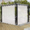 LORDTEX Rideaux en Toile de Jute Aspect Lin pour terrasse – 2 Panneaux imperméables Transparents pour pergola, Porche, Cabana et tonnelle à œillets intérieur/extérieur (254 x 241,3 cm, Ivoire)