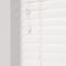 Custom Made To Measure Real Wooden Venetian Blinds with strings (50mm Slats) (Ultra White Gloss, Up To 90cm (Width) x Up To 120cm (Drop))
