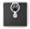 Salter 484 SBFEU16 Mechanical Bathroom Scale – Premium Body Weight Scale, Personal Analogue Scale, Large Magnifying Lens, 133 KG Max Capacity, Monochrome Design, No Batteries Required, Silver/Black
