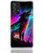 CoverHeld Hülle für iPhone 6 / 6s Handyhülle Schutzhülle aus Silikon TPU Softcase mit Motiv 3507 Heulender Wolf pink türkis Polarlichter