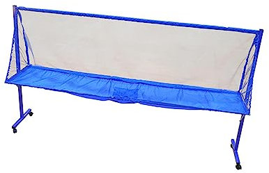 rockible Tischtennisball Fangnetz mit Rädern, Trainingsgerät, Edelstahlrahmen, Professionelles Großes Ballsammeln für Multi Ball Übungen, Zubehör