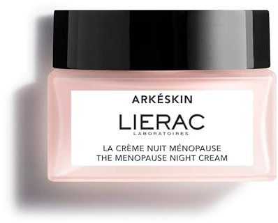 Lierac Arkeskin Crema Notte, corregge i Segni visibili della Menopausa sulla Pelle, Formato 50 ml